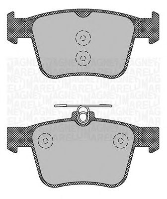 MAGNETI MARELLI 363916060713 -  Комплект тормозных колодок, дисковый тормоз